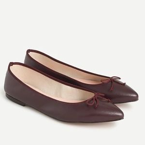 J.Crew Gemma ballet flats in leather brown size 7 1/2 New in Box